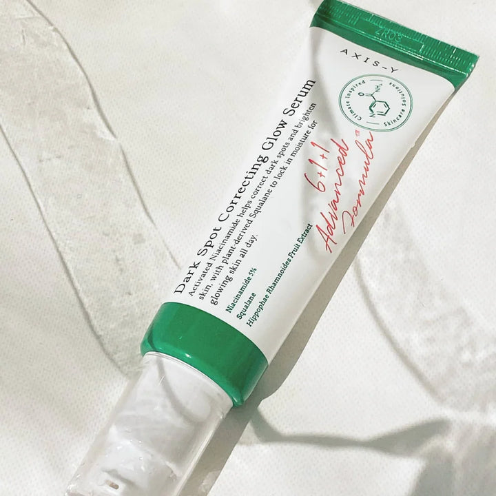 Axis-Y Dark Spot Correcting Glow Serum – serum med 5% niacinamid, squalane og papajaekstrakt, reducerer pigmentpletter, akne-ar og giver ensartet glød