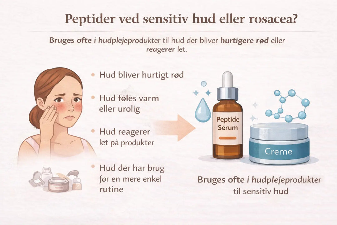 Kan peptider bruges til sensitiv hud eller rosacea?