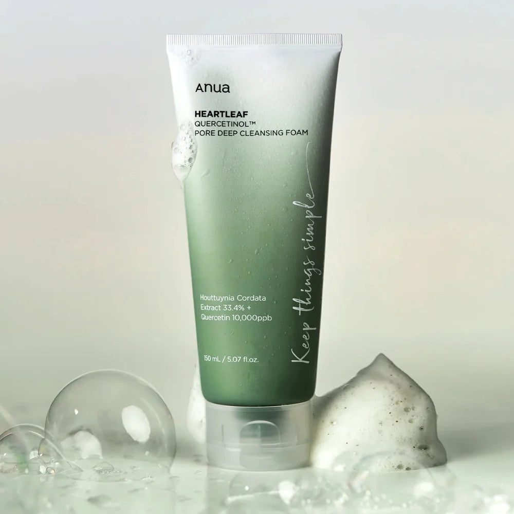 Anua - Heartleaf Quercetinol Pore Deep Cleansing Foam ses på billedet