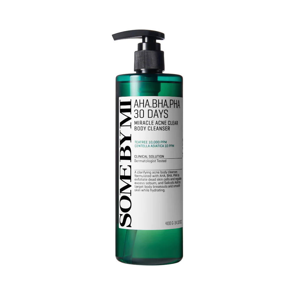 Some By Mi AHA BHA PHA 30 Days Miracle Acne Body Cleanser – effektiv kropsrens mod akne og urenheder, velegnet til ryg, skuldre og bryst, eksfolierer og beroliger huden2
