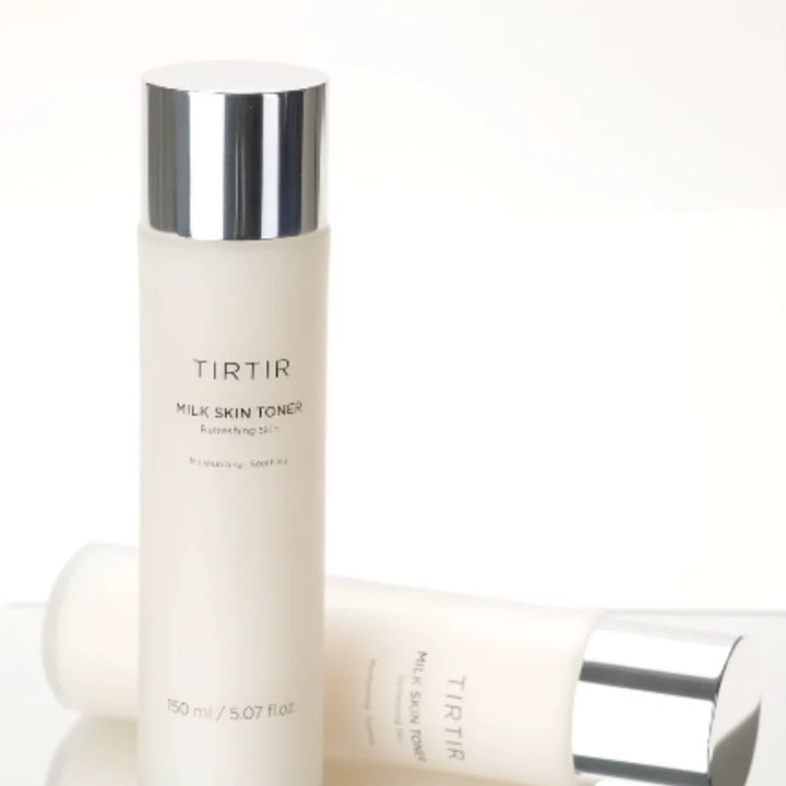 TIRTIR Milk Skin Toner – fugtgivende og beroligende toner med risklid, niacinamid og urteekstrakter, giver glass skin og styrker hudbarrieren