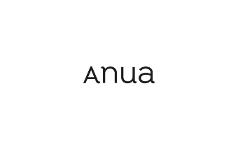 anua logo stå med sort skrift 