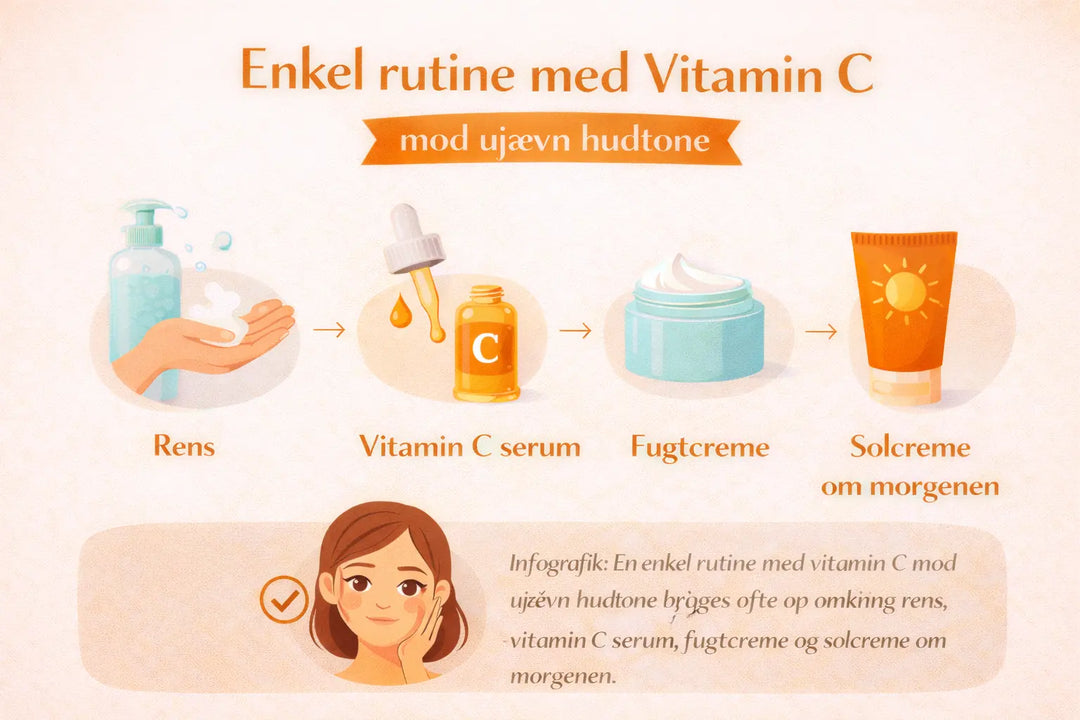 Vitamin C hudpleje mod ujævn hudtone